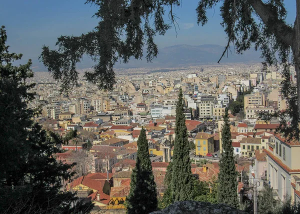 그리스에에서 시간에 위에서 아테네 — 스톡 사진