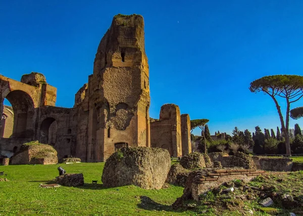 Las Termas Caracalla Roma Italia Segundo Baño Público Romano Más — Foto de Stock