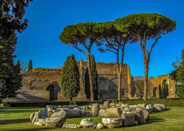 Las Termas Caracalla Roma Italia Segundo Baño Público Romano Más — Foto de Stock