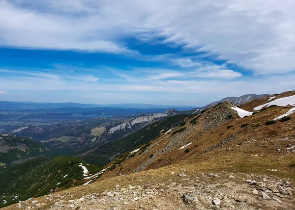 Bela Paisagem Das Montanhas Tatra Parte Cadeia Montanhosa Dos Cárpatos — Fotografia de Stock