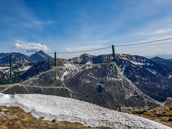 Paesaggio Panoramico Del Parco Nazionale Tatra Con Montagne Nella Soleggiata — Foto Stock