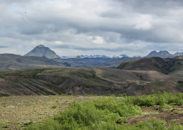 Volcanic Landscape Thorsmork Nature Reserve South Iceland Europe — Stock Photo, Image