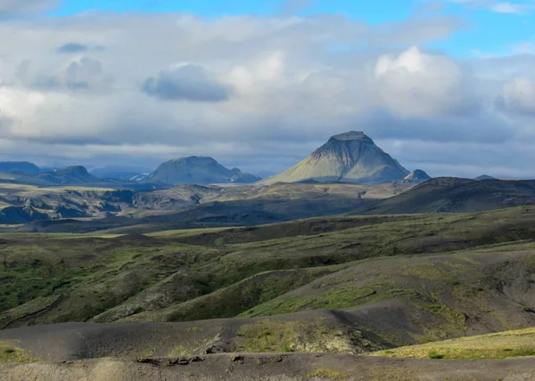Paesaggio Vulcanico Della Riserva Naturale Thorsmork Islanda Meridionale Europa — Foto Stock