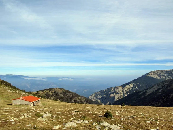 Massiccio Del Canigou Paesaggio Con Piccolo Altopiano Pla Guillem Situato — Foto Stock