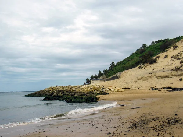 Düne Von Pilat Blick Auf Die Bucht Von Arcachon Und — Stockfoto