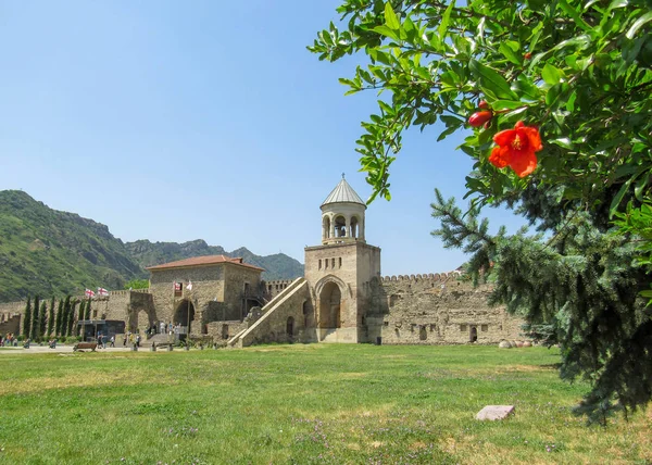 Svetitskhoveli Katedrali Veya Katedrali Yaşayan Sütun Mtsheta Gürcistan Tarihi Kent — Stok fotoğraf