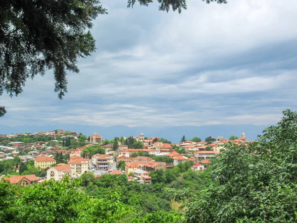 Sighnaghi Malebné Městečko Centru Okresu Signagi Gruzii Údolí Alazani Kachetie — Stock fotografie