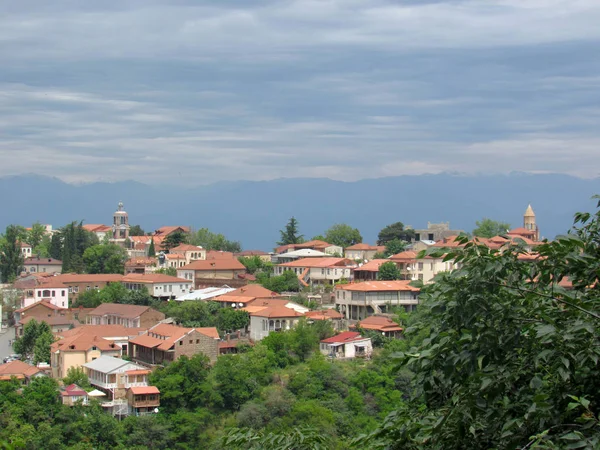 Sighnaghi Ville Pittoresque Dans Région Viticole Géorgie Kakheti Centre Municipalité — Photo