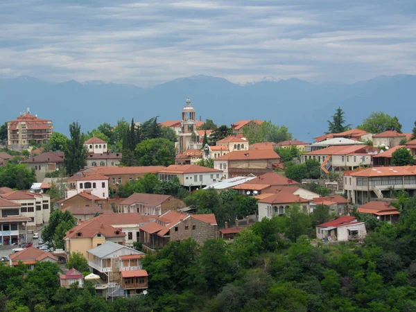Sighnaghi Picturesque Town Georgia Wine Region Kakheti Center Sighnaghi Municipality — Stock Photo, Image