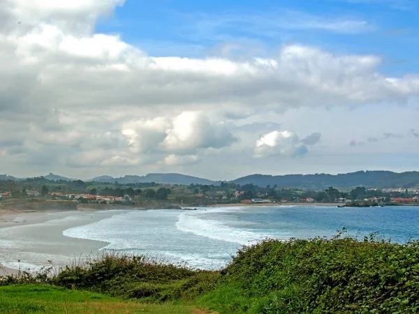 Bellissimo Paesaggio Con Costa Della Baia Biscaglia Asturie Itinerario Pellegrinaggio — Foto Stock