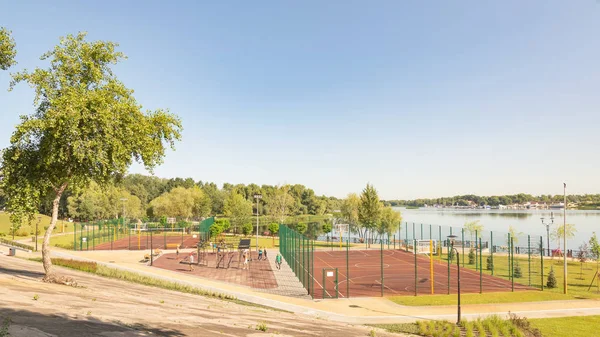 Kiev Ukraine Août 2018 Installation Sportive Extérieure Dans Parc Natalka — Photo