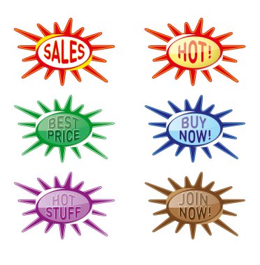 Süpermarketlerde veya paketleri müşteri çekmek için sallananlarla