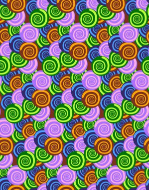 Sorunsuz sarmal kabuk renkli arka plan, duvar kağıdı, kağıt sarma veya kumaş desen doku