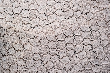 Soft white genuine traditional lace placemat to be used as background clipart