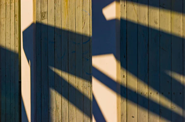 Detalhe das texturas das cabines de praia — Fotografia de Stock