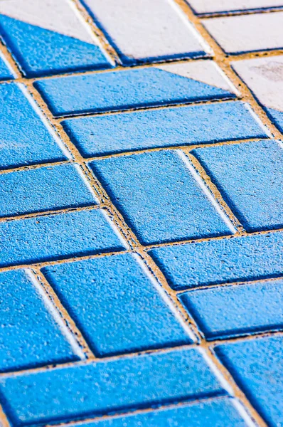 Texture des carreaux de briques bleues — Photo