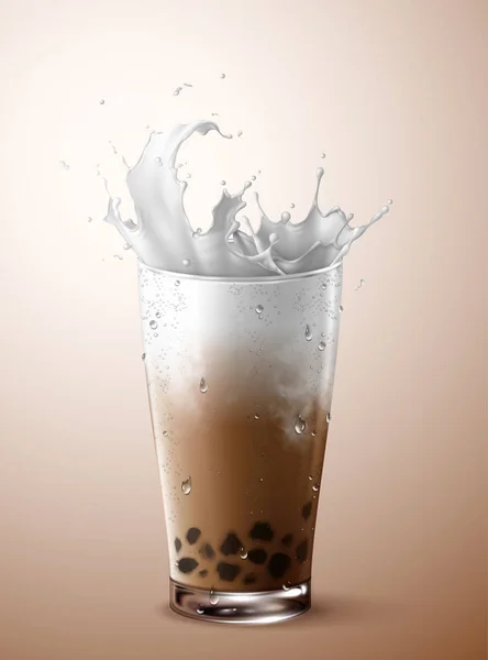 Koude Bubble Tea — Stockvector