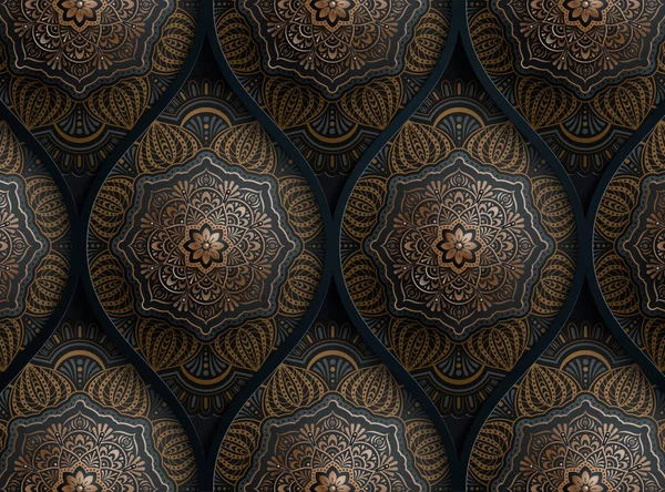 Arabesque motif design fond — Image vectorielle