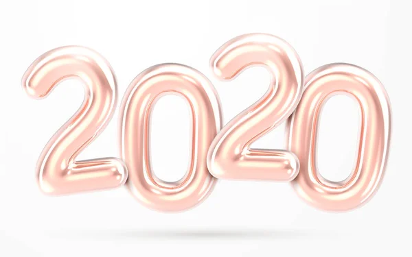 2020 rose gold foil balloon