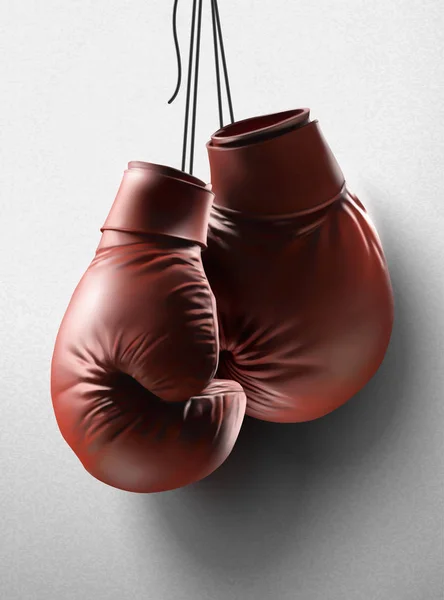 Красные боксерские перчатки — стоковый вектор