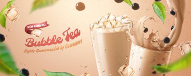 Kabarcık çay afiş reklamlar