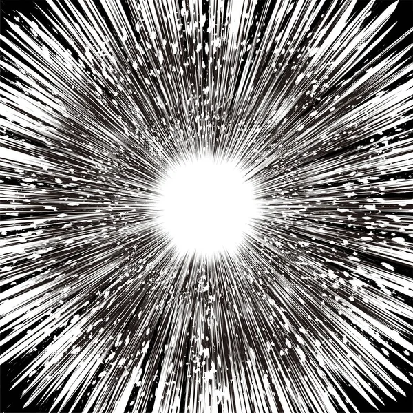 Efecto de explosión radial de manga — Archivo Imágenes Vectoriales