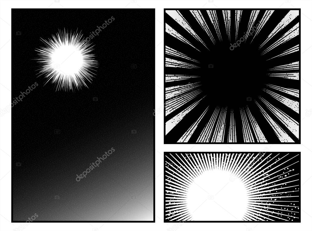 Manga radial effect