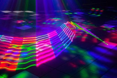 Gece kulübü lazer ışıkları serisi Avustralya eşcinsel barı ve gece kulübü yakın çekim