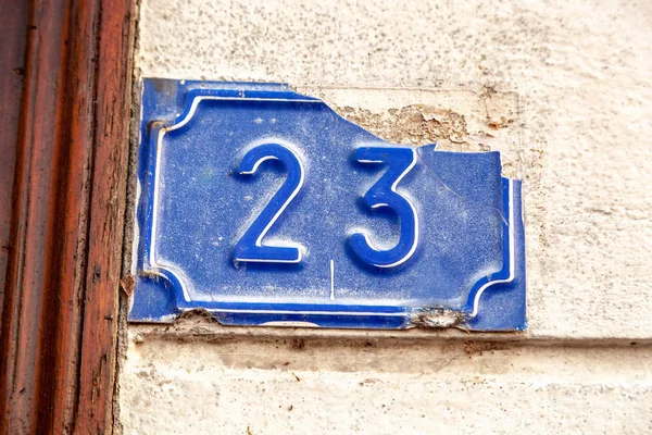 Nomor Rumah Dari Prancis Belgia Swedia Denmark Finlandia Dan Petersburg — Stok Foto
