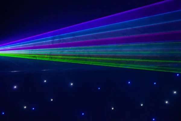 Luzes Laser Com Bokeh Fundo Boate Austrália — Fotografia de Stock