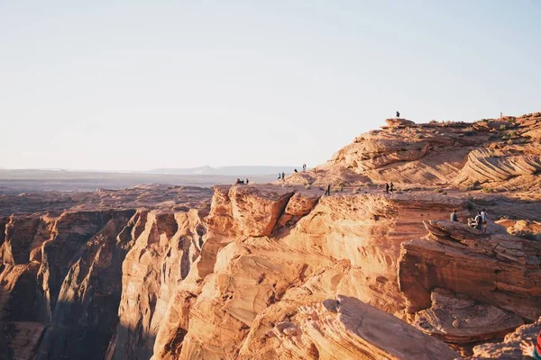Günbatımında Horseshoe Bend, Arizona, ABD