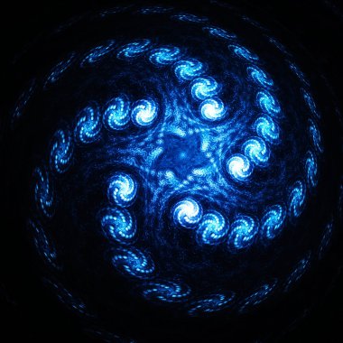 3D gerçeküstü illüstrasyon. Kutsal geometri. Gizemli psychedelic gevşeme desen. Fraktal soyut doku. Dijital sanat grafik Astroloji magic