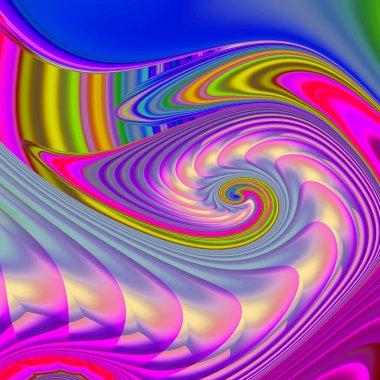 3D gerçeküstü illüstrasyon. Kutsal geometri. Gizemli psychedelic gevşeme desen. Fraktal soyut doku. Dijital sanat grafik Astroloji magic