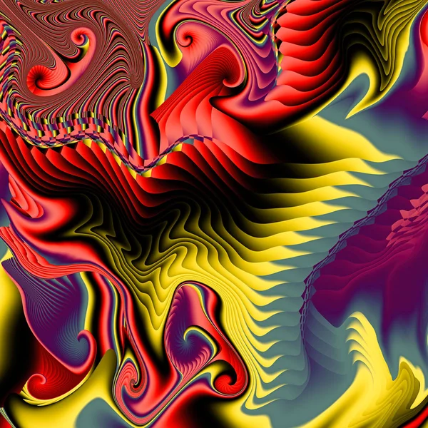 Neskutečný Obrázek Posvátná Geometrie Tajemný Psychedelické Relaxační Vzor Fraktální Abstraktní — Stock fotografie