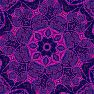 3D gerçeküstü illüstrasyon. Kutsal geometri. Gizemli psychedelic gevşeme desen. Fraktal soyut doku. Dijital sanat grafik Astroloji magic