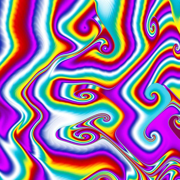 Neskutečný Obrázek Posvátná Geometrie Tajemný Psychedelické Relaxační Vzor Fraktální Abstraktní — Stock fotografie