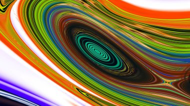 Neon girdap zamanı. 3D gerçeküstü illüstrasyon. Kutsal geometri. Gizemli psychedelic gevşeme desen. Fraktal Soyut doku. Dijital sanat grafik Astroloji magic