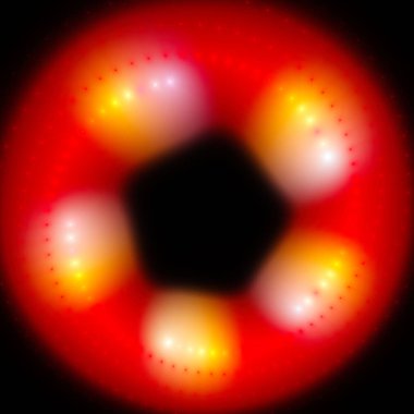 Ateş çemberi. Havai fişek döner. Fraktal Soyut doku. Dijital sanat grafik Astroloji magic