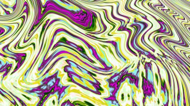 Akış neon pearlescent sıvı. Kesme taş desenli. Fraktal Soyut doku. Dijital sanat grafik Astroloji magic