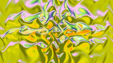 Renkli vitray. Egzotik dalgalar. Fraktal Soyut doku. Dijital sanat grafik Astroloji magic