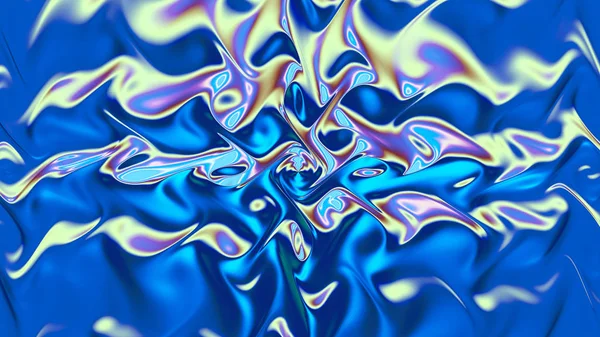 彩色彩绘玻璃 异国情调的波浪 分形抽象纹理 数码艺术品图形占星术魔术 — 图库照片