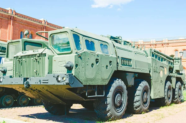 Stary Wojskowy Mobilnych Wyrzutni Ery Zimnej Wojny Światowej Instagram Filtr — Zdjęcie stockowe