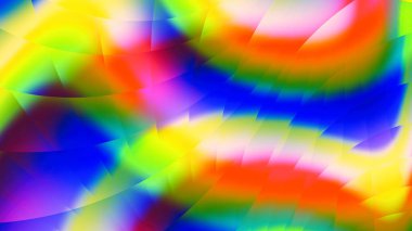 Gökkuşağı bantları. Vitray. Kaleydoskop renk. Neon kızdırma. Karmaşık desen. 3D gerçeküstü illüstrasyon. Kutsal geometri. Gizemli psychedelic gevşeme desen. Fraktal Soyut doku. 