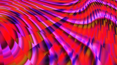 Gökkuşağı bantları. Vitray. Kaleydoskop renk. Neon kızdırma. Karmaşık desen. 3D gerçeküstü illüstrasyon. Kutsal geometri. Gizemli psychedelic gevşeme desen. Fraktal Soyut doku. 