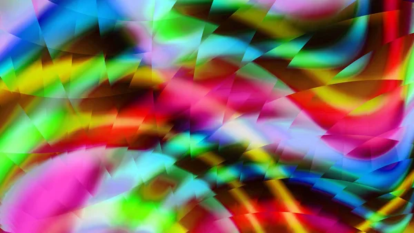 Szivárvány Zenekarok Ólomüveg Kaleidoszkóp Színek Neonfény Összetett Minta Szürreális Illusztráció — Stock Fotó