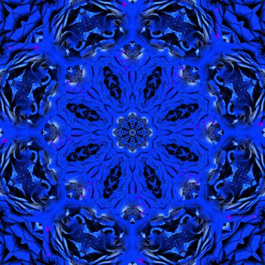 Mandala. 3D gerçeküstü illüstrasyon. Kutsal geometri. Gizemli psychedelic gevşeme desen. Fraktal soyut doku. Dijital sanat grafik Astroloji magic