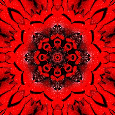 Mandala. 3D gerçeküstü illüstrasyon. Kutsal geometri. Gizemli psychedelic gevşeme desen. Fraktal soyut doku. Dijital sanat grafik Astroloji magic