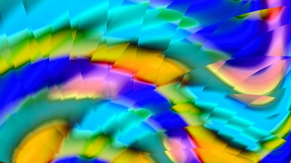 彩虹乐队 彩色玻璃 万花筒的颜色 霓虹灯发光 复杂的模式 超现实主义插图 神圣的几何学 神秘的迷幻放松模式 贺卡或 T恤衫的创造性分形设计 — 图库照片