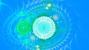 Soyut fraktal sanat arka plan çizim uzayı geometrisi. Arkaplan fraktal çoklu renk dokusundan oluşur ve hayal gücü, yaratıcılık ve tasarım projelerinde kullanılmak için uygundur.