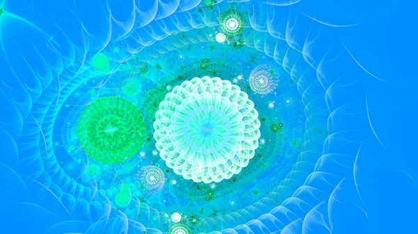 Abstract Fractal Art Background Illustration Space Geometry Background Consists Fractal — Stock Photo, Image